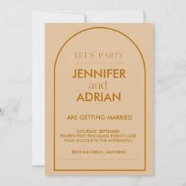 Minimale uitnodiging voor bruiloft