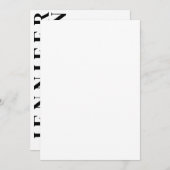 Minimale uitnodiging voor bruiloft (Voorkant / Achterkant)