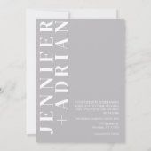 Minimale uitnodiging voor bruiloft (Achterkant)