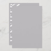 Minimale uitnodiging voor bruiloft (Voorkant / Achterkant)