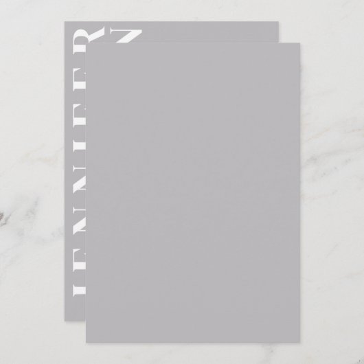 Minimale uitnodiging voor bruiloft (Voorkant / Achterkant)