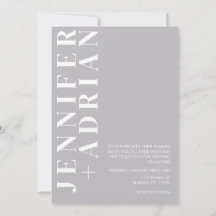 Minimale uitnodiging voor bruiloft