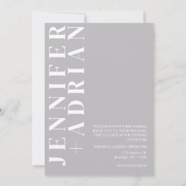 Minimale uitnodiging voor bruiloft