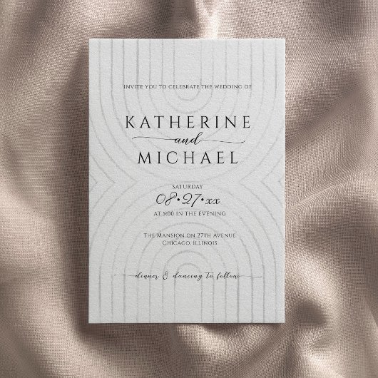 Minimale uitnodiging voor bruiloft