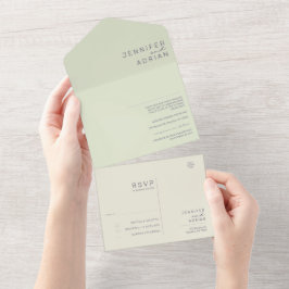 Minimale uitnodiging voor bruiloft