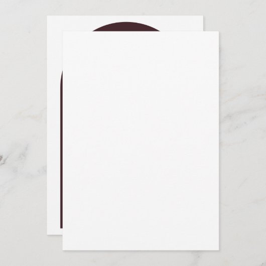 Minimale uitnodiging voor bruiloft (Voorkant / Achterkant)