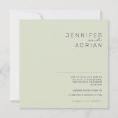 Minimale uitnodiging voor bruiloft (Achterkant)