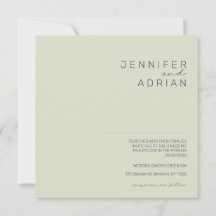 Minimale uitnodiging voor bruiloft