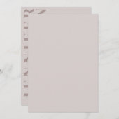 Minimale uitnodiging voor bruiloft (Voorkant / Achterkant)