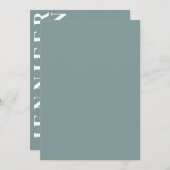 Minimale uitnodiging voor bruiloft (Voorkant / Achterkant)