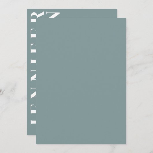 Minimale uitnodiging voor bruiloft (Voorkant / Achterkant)