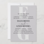 Minimale uitnodiging voor bruiloft (Voorkant)