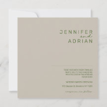 Minimale uitnodiging voor bruiloft