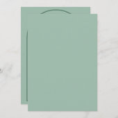 Minimale uitnodiging voor bruiloft (Voorkant / Achterkant)