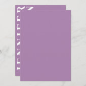 Minimale uitnodiging voor bruiloft (Voorkant / Achterkant)