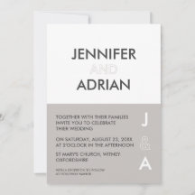 Minimale uitnodiging voor bruiloft