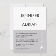 Minimale uitnodiging voor bruiloft