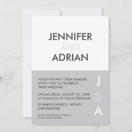 Minimale uitnodiging voor bruiloft