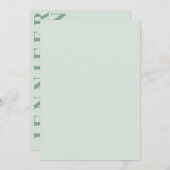 Minimale uitnodiging voor bruiloft (Voorkant / Achterkant)