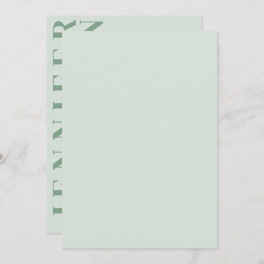 Minimale uitnodiging voor bruiloft (Voorkant / Achterkant)