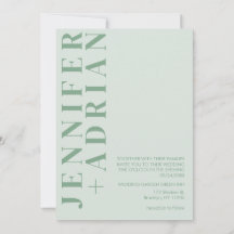 Minimale uitnodiging voor bruiloft