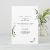 Minimale uitnodiging voor bruiloft bijkantoren (Staand voorkant)
