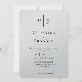 Minimale uitnodiging voor bruiloft | Eenvoudige fo