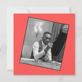 Minimale uitnodiging voor casino Threatest 40th Bi (Achterkant)