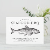 Minimale uitnodiging voor de Gepersonaliseerd visp (Staand voorkant)