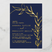 Minimale uitnodiging voor echte Folie voor Script  (Voorkant)