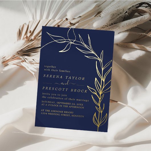 Minimale uitnodiging voor echte Folie voor Script 