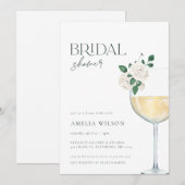 Minimale uitnodiging voor een bridale douche voor  (Voorkant / Achterkant)
