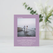 Minimale uitnodiging voor een budgettair minimalis (Staand voorkant)