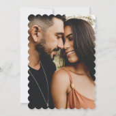 Minimale uitnodiging voor een Elegant-fotoweddensc (Achterkant)