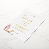 Minimale uitnodiging voor een Folie met een trouwe (Gedraaid)