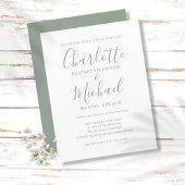 Minimale uitnodiging voor een groene handleiding v briefkaart