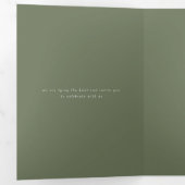 Minimale uitnodiging voor een groene multi-event b (Binnenzijde eerst)