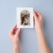 Minimale uitnodiging voor een moderne bootfotobrui flyer (Hand)