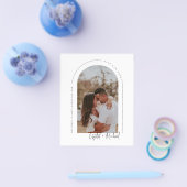 Minimale uitnodiging voor een moderne bootfotobrui flyer (Enkel)