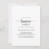 Minimale uitnodiging voor een verrassingsgroep voo (Voorkant)