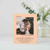 Minimale uitnodiging voor een wedstrijd met een fo (Staand voorkant)