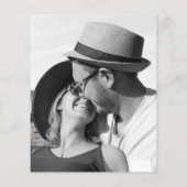 Minimale uitnodiging voor een wedstrijd met fotobu (Achterkant)