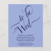 Minimale uitnodiging voor een wedstrijd over blauw (Voorkant)