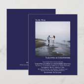 Minimale uitnodiging voor een wedstrijd voor een f (Voorkant / Achterkant)