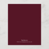 Minimale uitnodiging voor een wedstrijd-wedstrijd  (Achterkant)