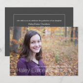 Minimale uitnodiging voor fotografie (Voorkant / Achterkant)