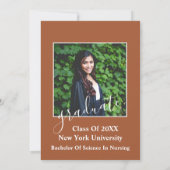 Minimale uitnodiging voor fotografie van urse Grad (Achterkant)