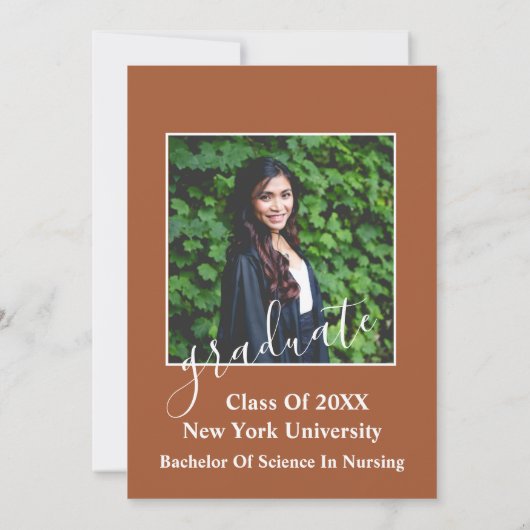 Minimale uitnodiging voor fotografie van urse Grad (Achterkant)