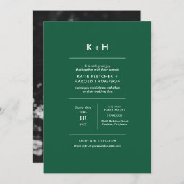 Minimale uitnodiging voor fotoweddenschappen