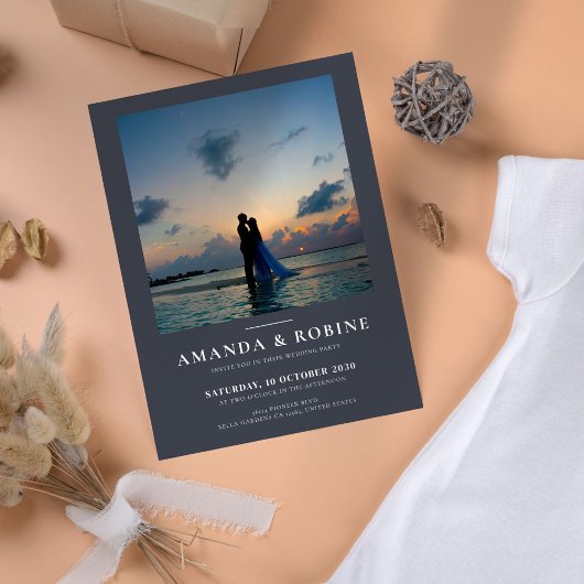 Minimale uitnodiging voor fotoweddenschappen